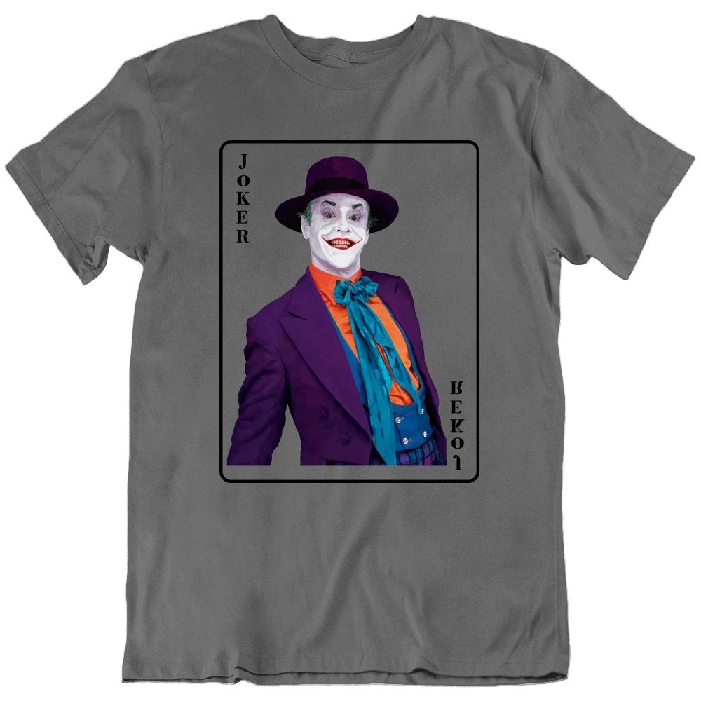 Jack Nicholson The Joker Card Poker Batman Movie Retro T Shirt Tee Gift New M