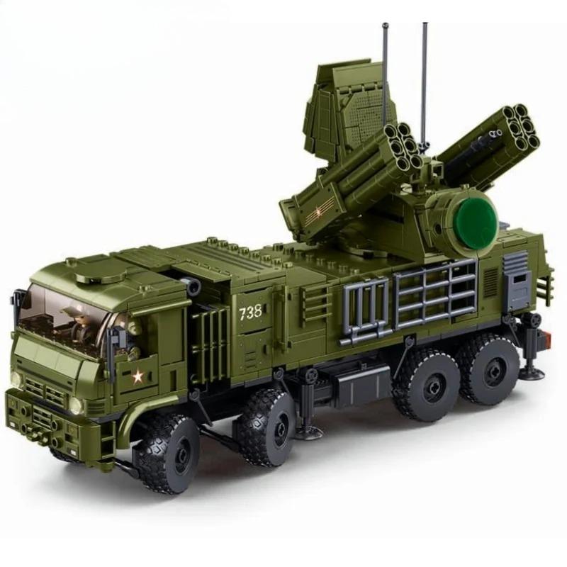 

659 шт. Военный Панцирь-С1С Бронированный Комплекс Самообороны Модель Конструктор Обучающие Игрушки для Детей Без Коробки