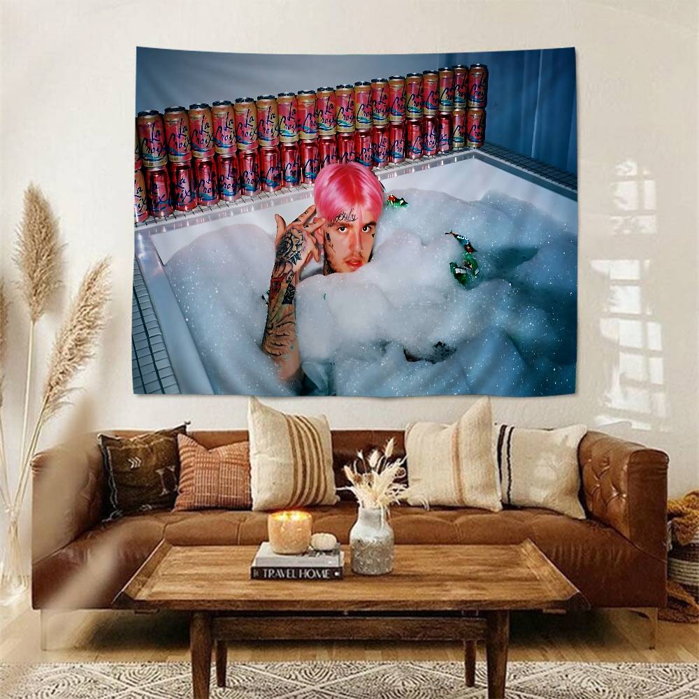 Hip Hop Rapper LLil PPeep Wandteppich Hippie Wandbehang Böhmische Wandteppiche Mandala Wandbehang Tücher