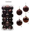 24-teiliges Weihnachtsbaumschmuck-Set: 3cm-8cm Mehrfarbige Plastikkugeln