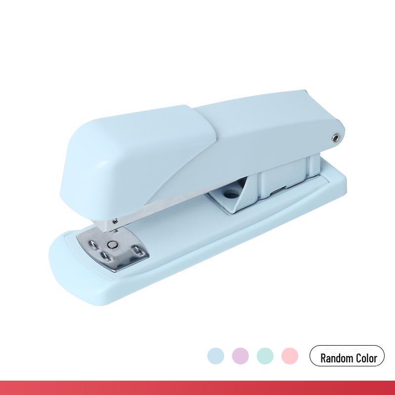 Portable Macaron Color Stapler, Labor-Saving Medium-Sized Binding Machine for Office and Stationery Needs