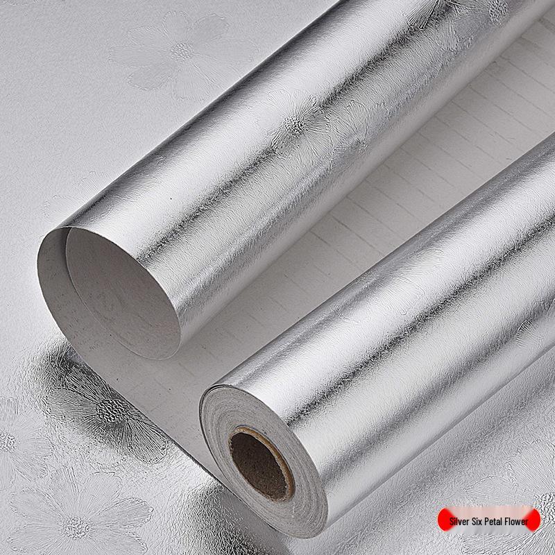 Waterproof Self-Adhesive Aluminum Foil Kitchen Stickers: Oil-Proof, Moisture-Resistant, and Thickened for Walls and Cupboards.