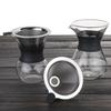 400ML Classic Glass Coffee Maker Pour Over Coffeemaker With Steel Filter Coffee Espresso Hand Brew Drip Filter Glass Pot