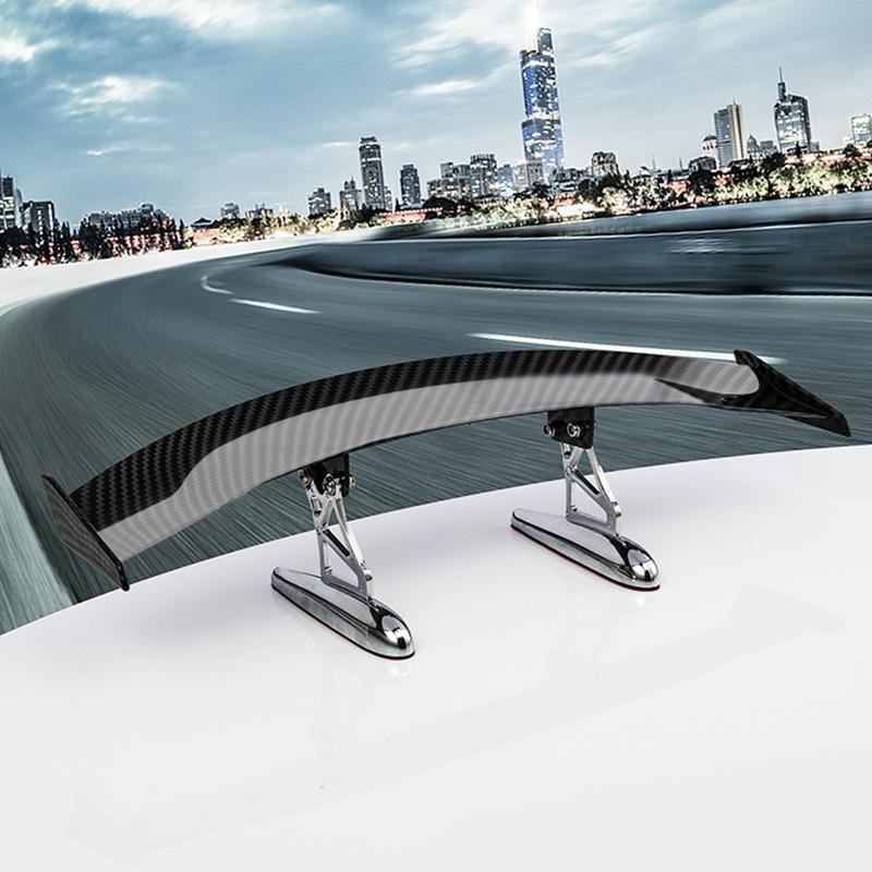 Mote Universal bil Modifisert bakvinge karbonfiberlakkert bil bakspoiler Liten bil bagasjerom utvendig vingedeler Bil