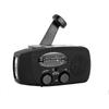 Portable Solar Radio, Hand Crank Self Powered Am/fm/noaa Radio, Dynamo Weather Radio Emergency Device With 3-led Flashlight And Phone Charge
