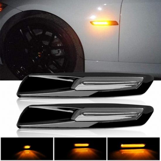 

Flowing LED Side Marker Amber For Light BMW E82 E87 E88 E90 E91 E92 E93 E60 E61