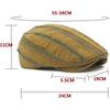 HT4785 Baskenmütze Herren Damen Frühling Sommer Sonnenhut Vintage Gestreift Künstler Maler Baskenmütze Männlich Weiblich Efeu Flache Kappe Herren Baskenmützen