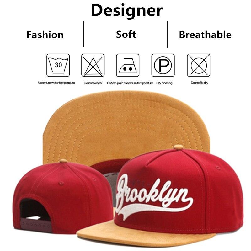 Unisex Brooklyn Embroidery Hip-Hop Hats Outdoor Adjustable Casual Baseball Caps Sunscreen Hat