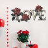 Rose-shaped Stickers for Bedroom Living Room Entrance Hall Home Background and Wall Beautification