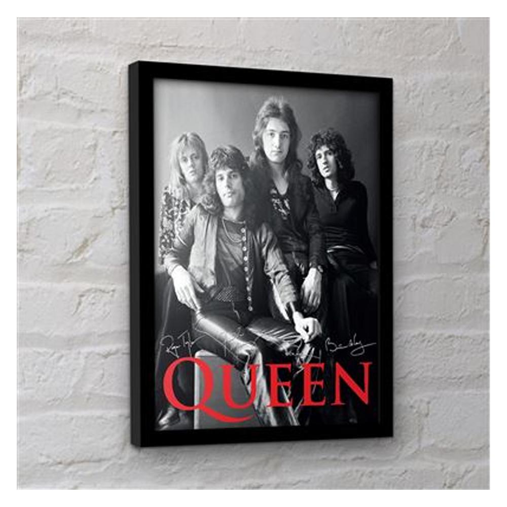 Queen Group Photo Framed Poster