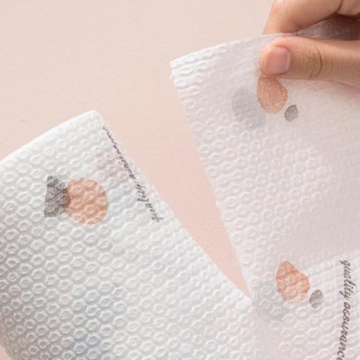 Kitchen Cloths Absorb Water Oil Tear Pull Quickly Conveniently Washable Printing Cleaning Disposable Dishwashing Cloth Household