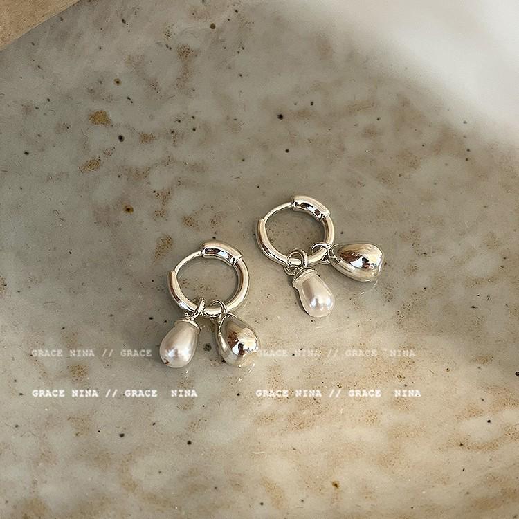 2024 Elegant Pearl Pendant Earrings - Convertible Design, High-End Versatile Style for Women