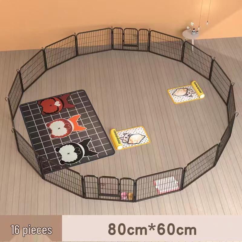 Pet Fence Barrier Cage with Isolation Door for Medium to Large Dogs