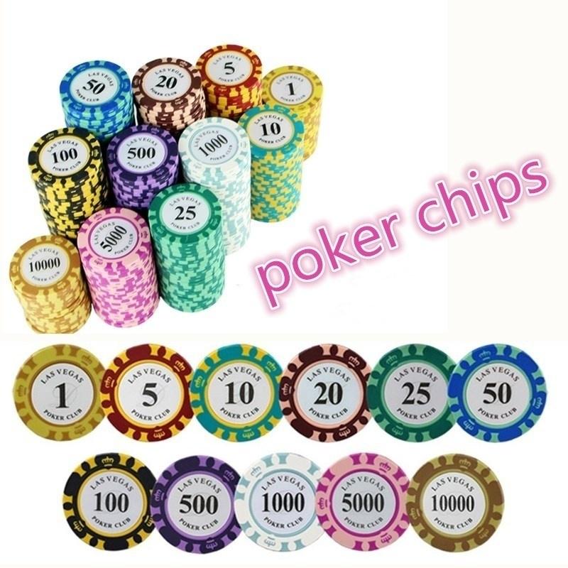Buy 11 Pcs /set Party Poker Game Currency Texas Hold'em Chips with Iron