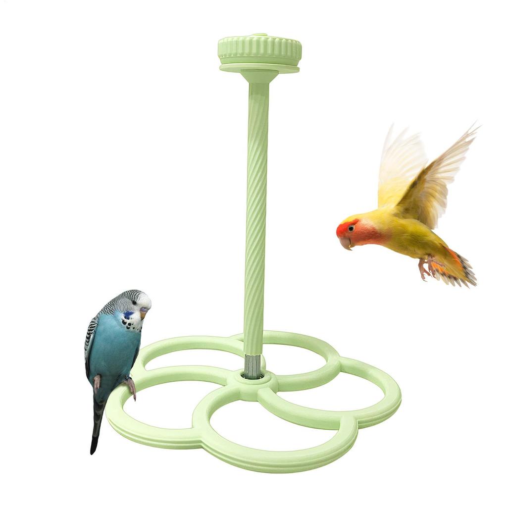 Bird Cage Perch Interactive Parrot Rotating Windmill Toy Bird Cage Toy For Parrots Rotating Dispenser For Mental  Entertainment