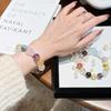 Natural Multi-Treasure Crystal Bracelet - Modern Luxury Design for Women, Dopamine-Inspired, Red Book Edition