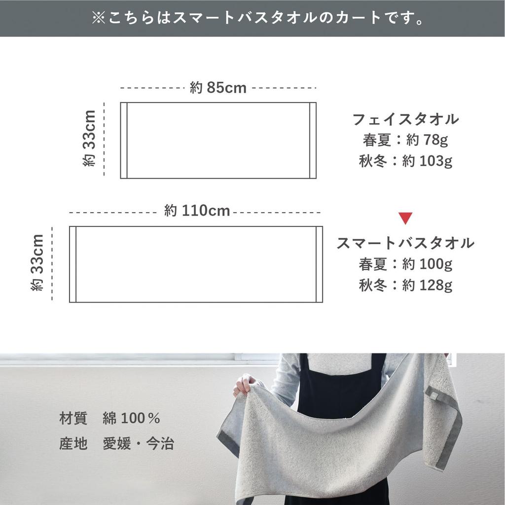 Transparan Imabari Certified Smart Bath Slim Bath Set of Oriori Mini Bath 33 X 110 Made In Cotton Towels, Towels, 4, Towels, Approx. Cm, Japan, Thick,