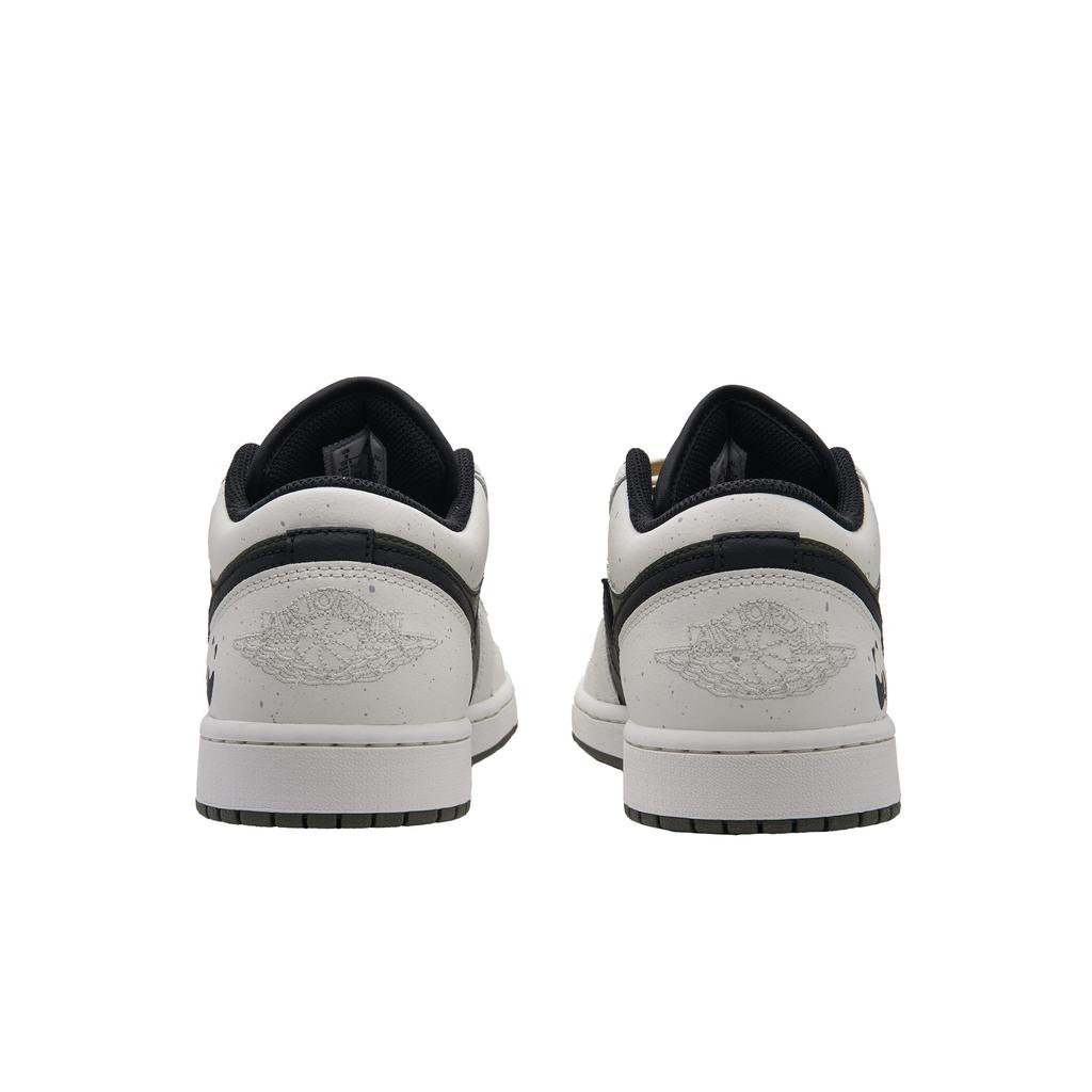 Jordan Air Jordan 1 Panda Olive Low top Vintage Basketball Shoes Unisex Beige Green 553558-092(Team62-)