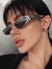 Small Narrow Frame Sunglasses Women Y2k Cat Eye Sun Glasses Female Fashion Brand Vintage Sports Punk Hip-Hop Style Eyewear