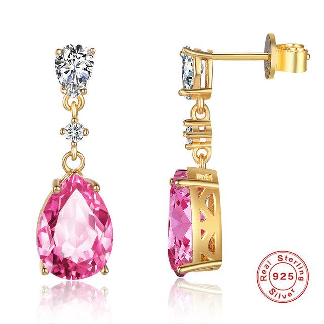 

Lavixmia Италия 100% чистое серебро 925 пробы 10x14 мм 8 .0ct серьги-гвоздики грушевидной огранки для женщин и девушек роскошные серьги-капли для еврея