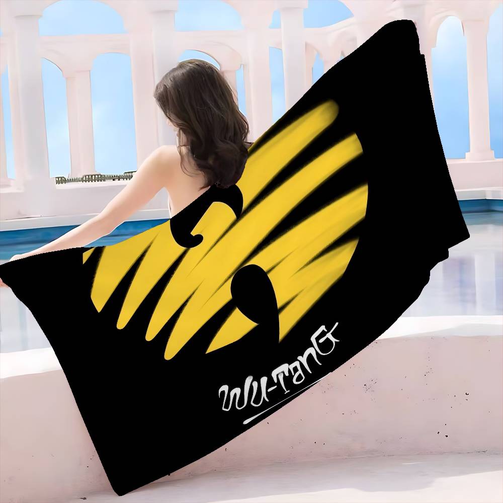 WU-TANG-CLAN HIP-HOP Combination Microfiber Beach Towel Absorbent Quick Dry Soft Yoga Swimming Resort Mountain Climbing Towel