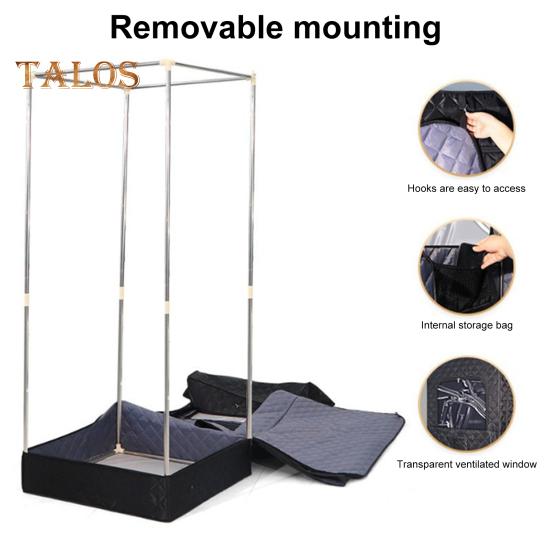 Indoor Foldable Sauna Tent with Powerful Steamer Timer Mode Folding Dual-Zipper Design Easy Assembly Home Use Portable Sauna Box