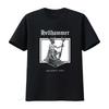 Hell Hammer Apocalyptic Raids Gothic Skull Print T Shirt for Men Unique Design High Quality Fabric Vintage Washed Homme