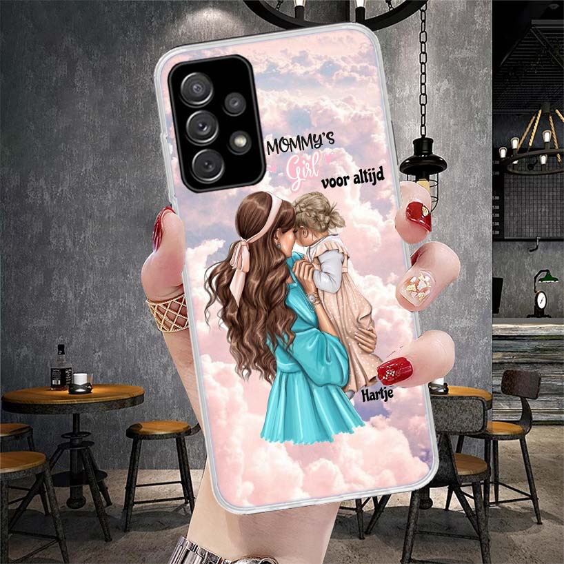 Girl Super Baby Mom Pink Soft Phone Case For Samsung Galaxy A12 A22 A32 A52 A72 A02S A51 A50S A71 A70 A31 A20S Note 20 Ultra S10