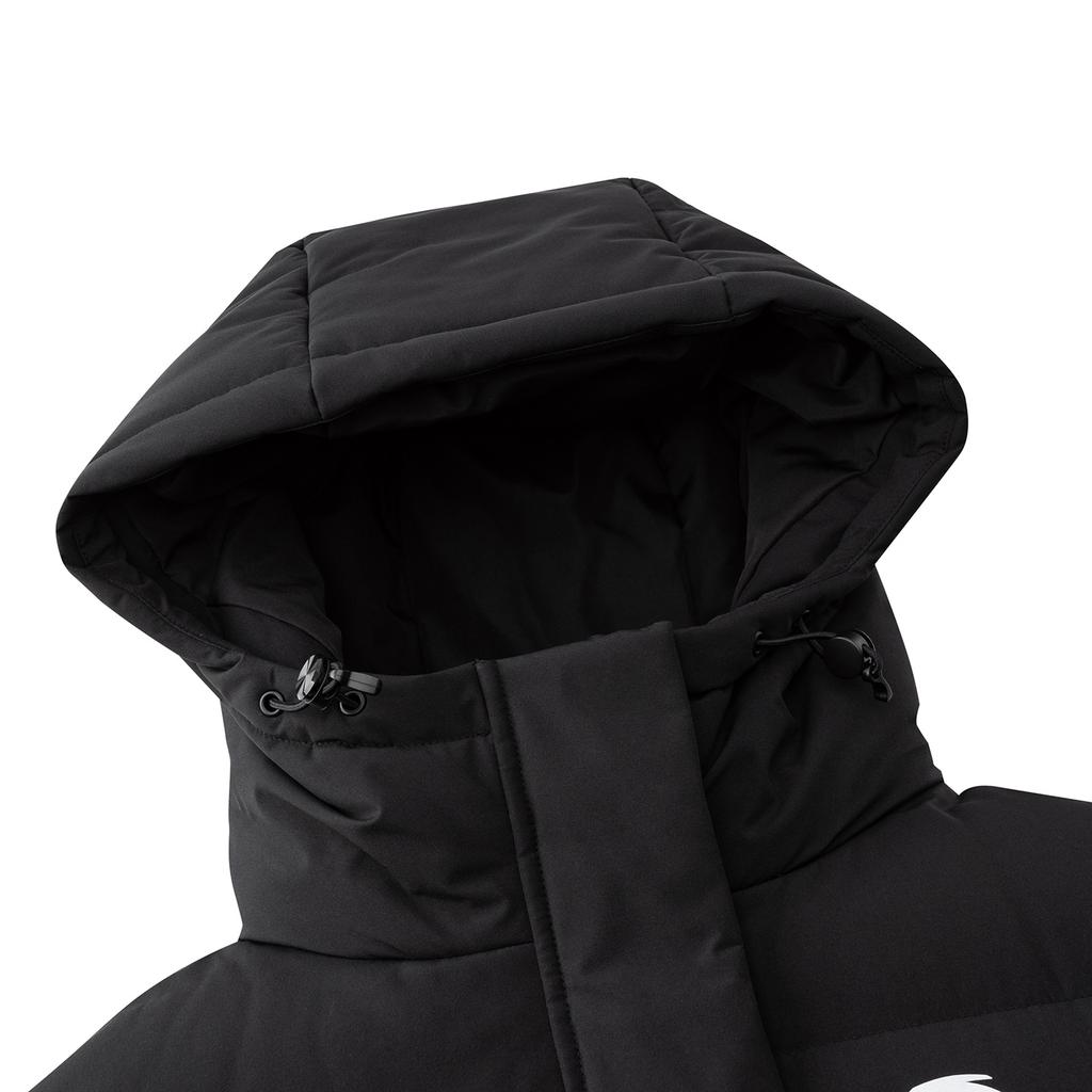 Anta Travel Comprehensive Training Series 2025 Winter Long Hooded Down Jacket Women Outerwear Basic-Black 962547915-3