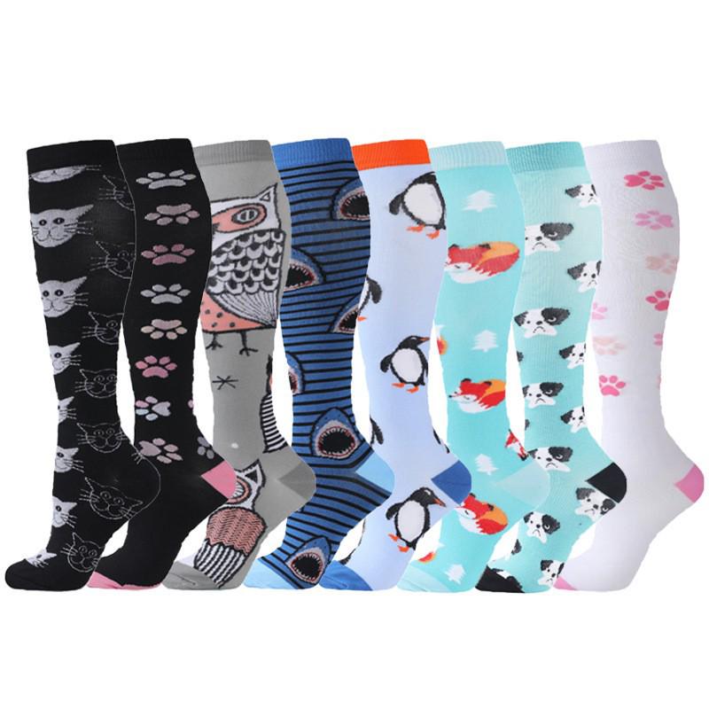 Unisex 6 Paar Kompressionssocken-Set zum Laufen & Radfahren