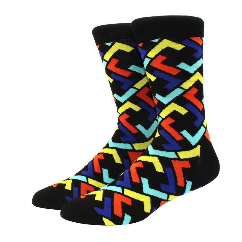 High Quality Combed Cotton Socks food Pattern Long Tube Funny Happy Men Socks Novelty Skateboard Crew Casual Crazy Socks