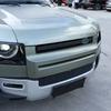 For Land Rover Defender 90 110 130 2020-2024 ABS Carbon Fiber Car Front Grille Trim Cover Car Accessories