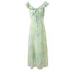 Sancai 2026 Summer Chiffon Ruffled Maxi Dress