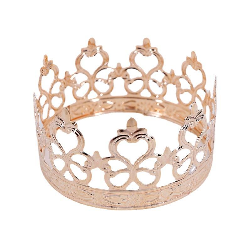 Birthday cake crown baking decoration dessert holiday ornaments new iron crown decoration supplies
