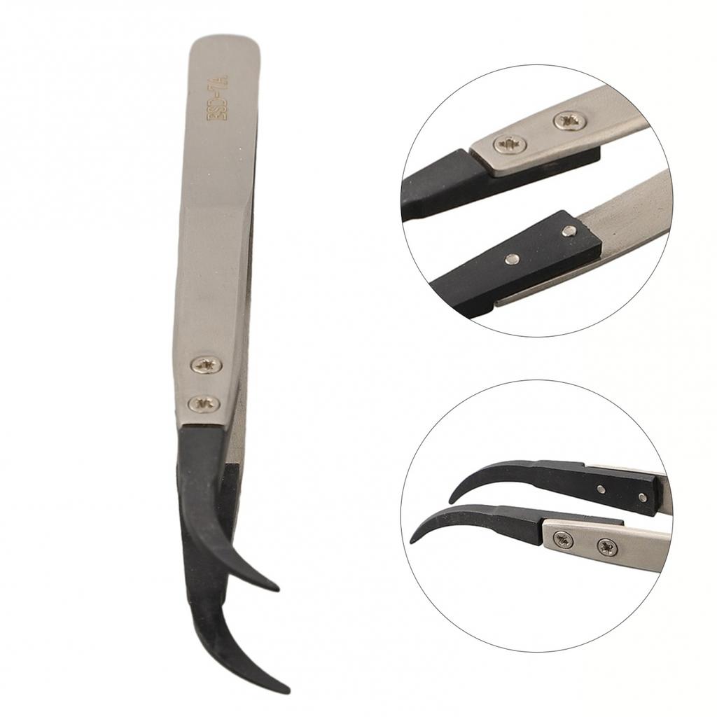 Industrial Tweezers Curved Straight Detachable Industrial