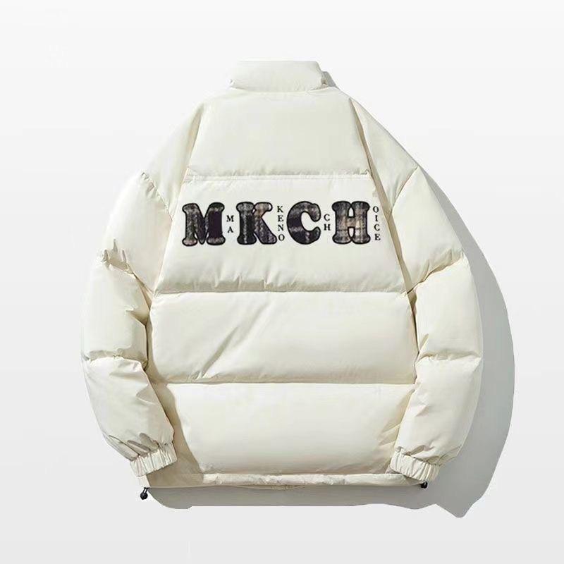 

2025 Men s Winter Trendy American Style Casual Cotton Padded Jacket 3XL бежевий