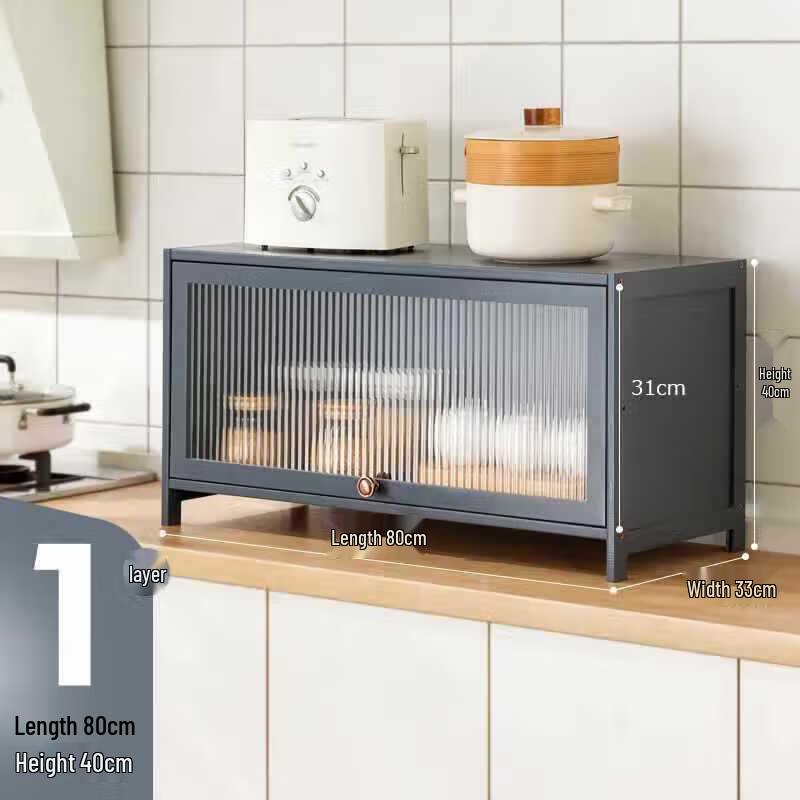 GOWKE Bamboo Kitchen Storage Cabinet