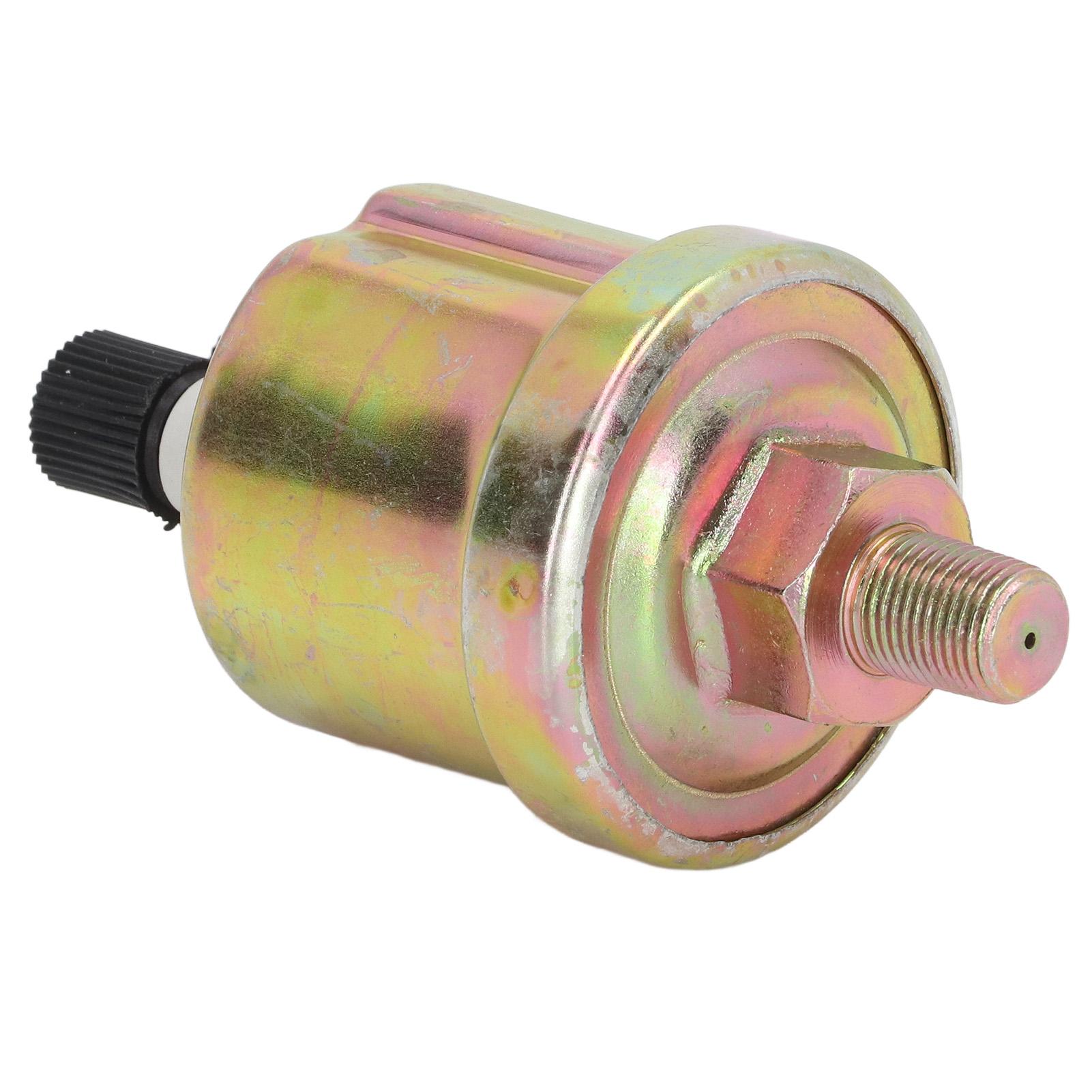 

Oil Pressure Sensor Aluminium Alloy Stable Generator Oil Pressure Sensor for VDO 1 8 NPT 0‑10Bar Glossy Finish Double