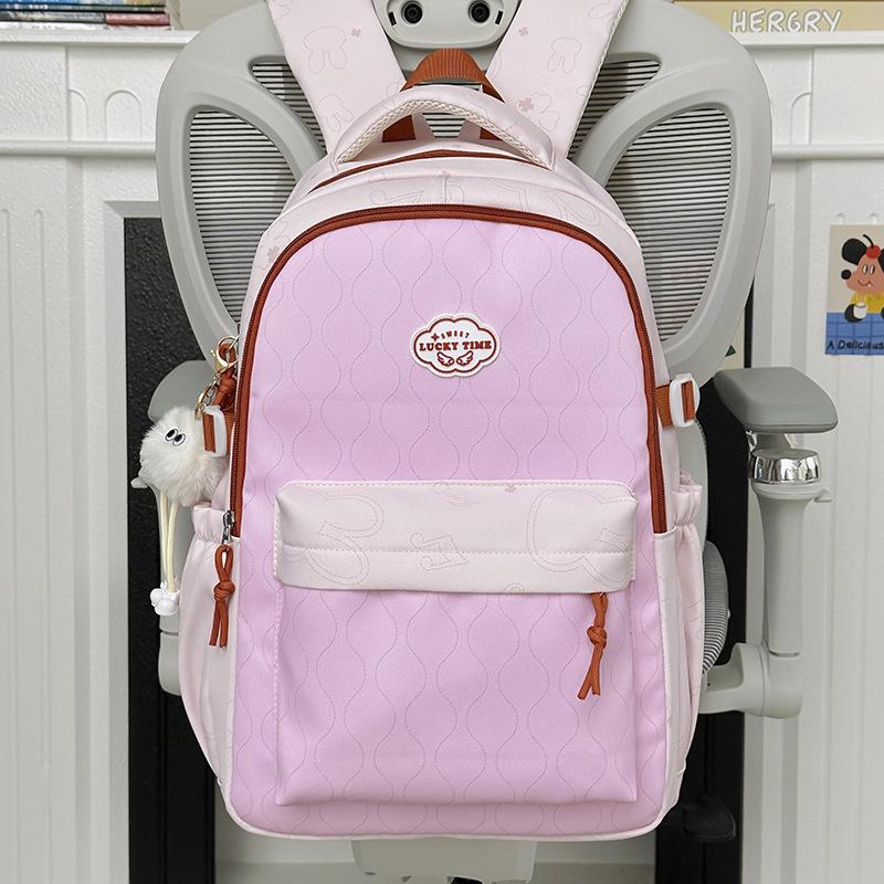 Schoolbag new small fresh student schoolbag Korean high value backpack junior high school students large capacity backpack lightweight bag