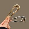Vintage Metall U-förmige Haargabel Mode Geometrisch Unregelmäßig Legierung Haarspangen Clips Kopfschmuck Damen Mädchen Einfache Haarstäbchen Geschenke