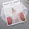 Ropa Interior Femenina  Underwear Women Panties Large Size 3XL Soft Lace Mesh Fully Transparent and Thin Sexy Panties Lingerie