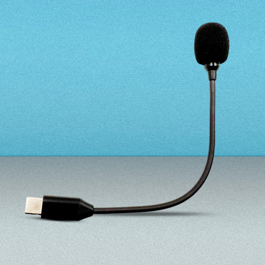 USB C Computer Microphone for Type C Phone/Tablet/PC Video Recording Microphone With Flexible Neck Recording for Vlog