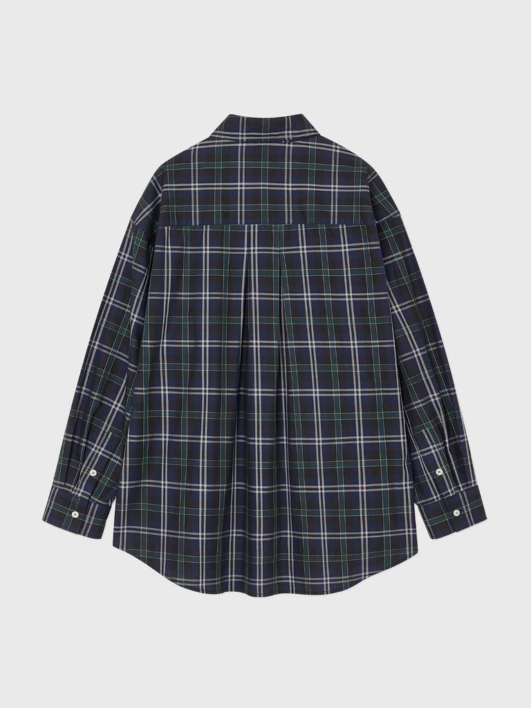 Jabhwalum Oversized Fold Shirt, (Check)
