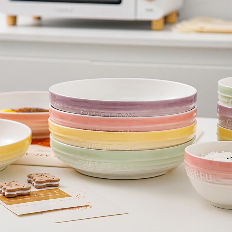 Zhinianhua Gradient Ceramic Dinner Plates (Set of 2)