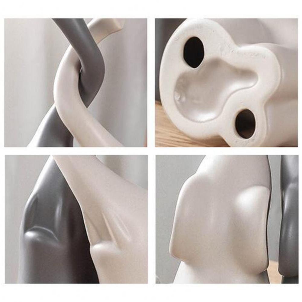 2 Sets of Animal Elephant Sculpture Ceramic Couple Elephant Couple Ornament   Girlfriend Gift