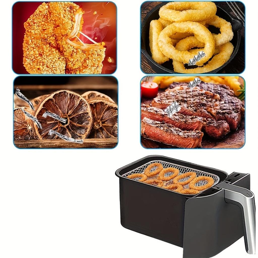 The Rectangular Fryer Rack Is Suitable For Baking And Roasting, Featuring A Three Layer Stainless Steel Dehydrator Rack