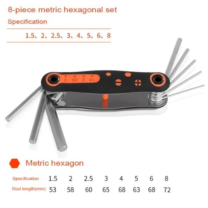 Inbusschlüssel Schraubenschlüssel Klappbarer Torx Schraubendreher, Spezieller Arbeits-Schraubenschlüssel-Satz, Universelle Hardware-Handwerkzeuge, Fester Sechskantschlüssel