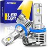 AUTOONE 80000LM 9005/HB3 And H11/H9/H8 Fog Light Bulbs, 800% Brightness HB3 H11 Bulbs Combo With Cooling Fan, 6500K White, Pack Of 4