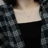 Diamond Triangle Necklace Lesbian Niche Temperament Clavicle Chain