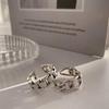 Korean Dongdaemun Geometric Hollow Chain Ring - Trendy Thai Silver Jewelry for Women